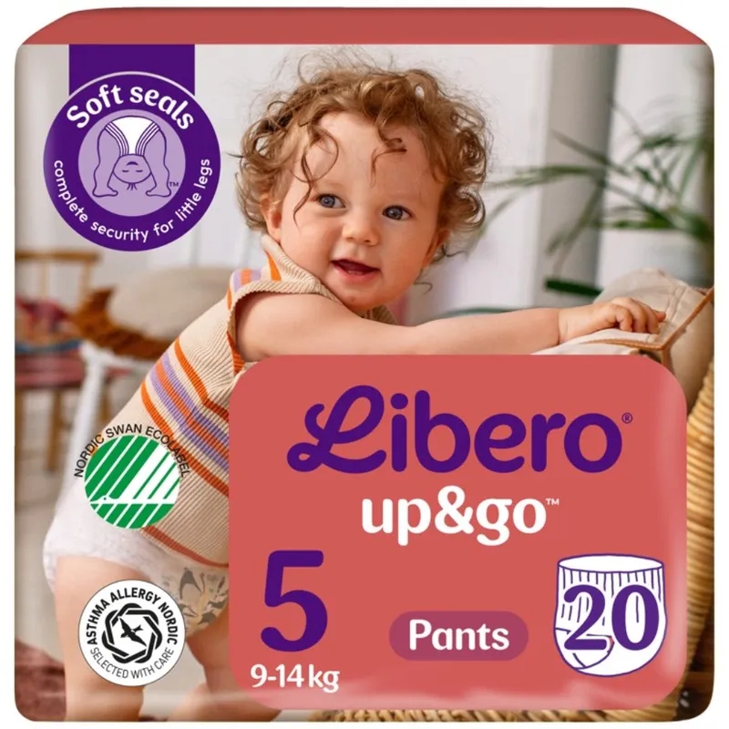 Libero Up & Go Diapers 20 un. Size 5 (9-14 Kg)