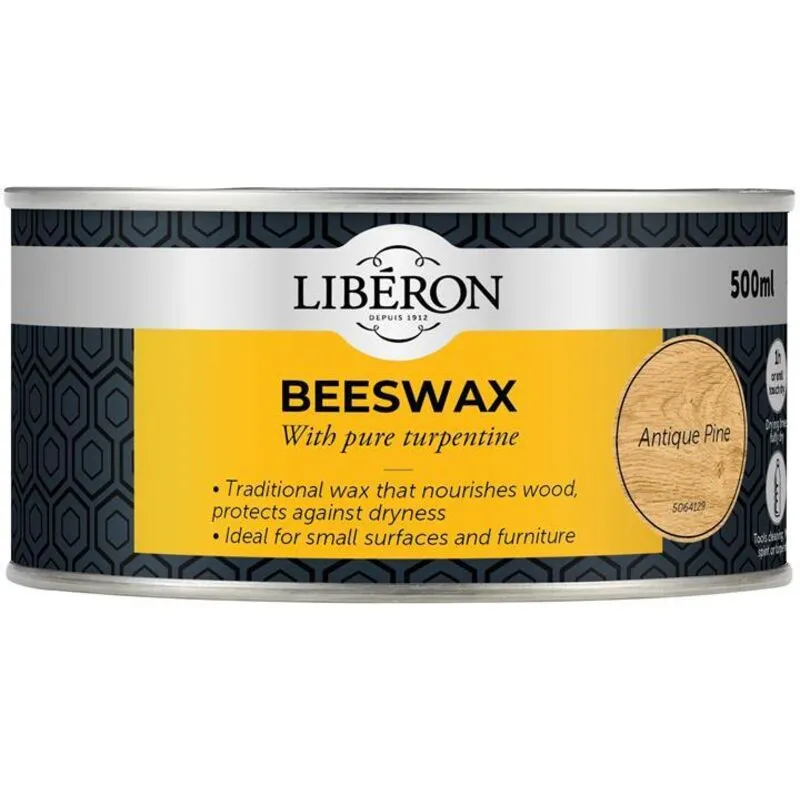 Liberon 126896 Beeswax Paste Antique Pine 500ml