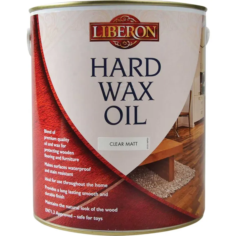 Liberon - 104468 Hard Wax Oil Clear Matt 2.5 litre LIBHWOCM25L