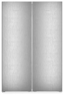 Liebherr Plus XRFsf5220 Silver Freestanding Side-By-Side Fridge-Freezer