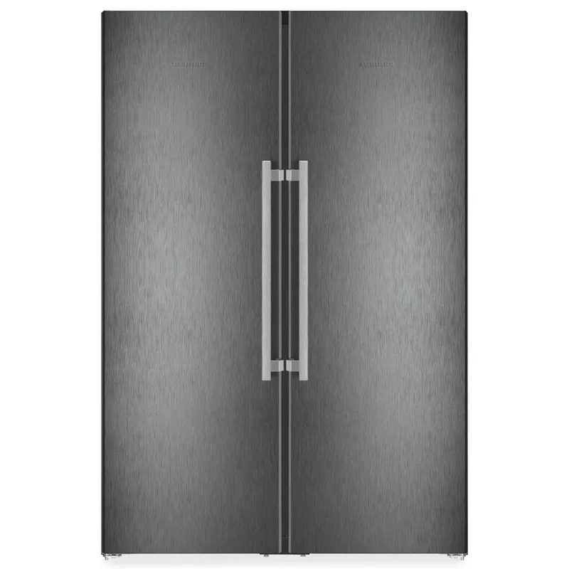 Liebherr XRFBS5295 121cm Peak Biofresh Side By Side Fridge Freezer With Icemaker & Water Dispenser - Black Steel