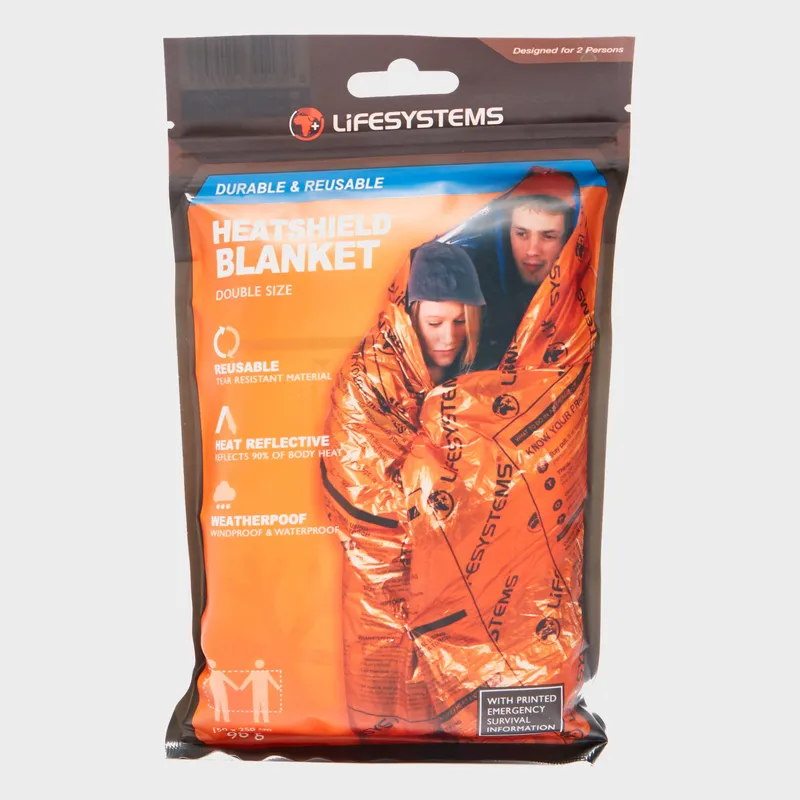 Lifesystems Heatshield Thermal Blanket Double Orange One Size Unisex