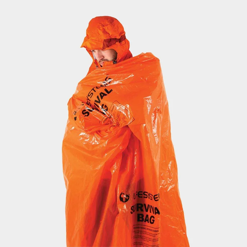 Lifesystems Emergency Survival Thermal Bag Blanket in Orange Orange