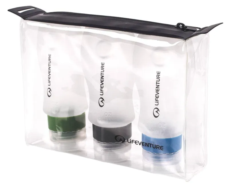 Lifeventure Silicone Travel Bottles Clear