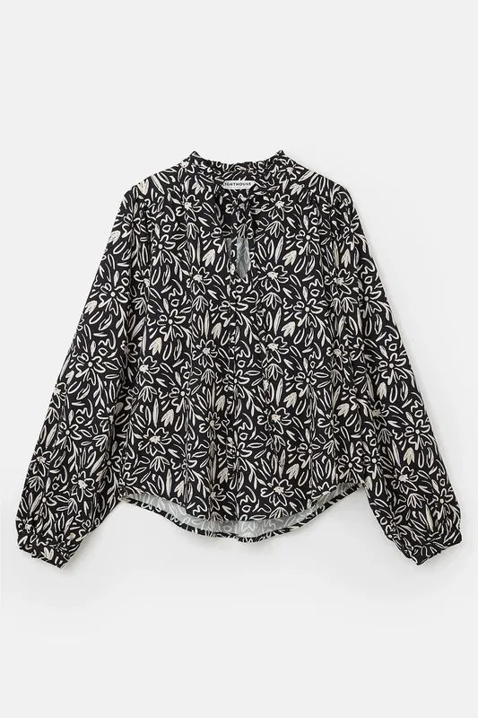 Lighthouse Clothing Women's Grace Blouse in Black Size: 10 - Black