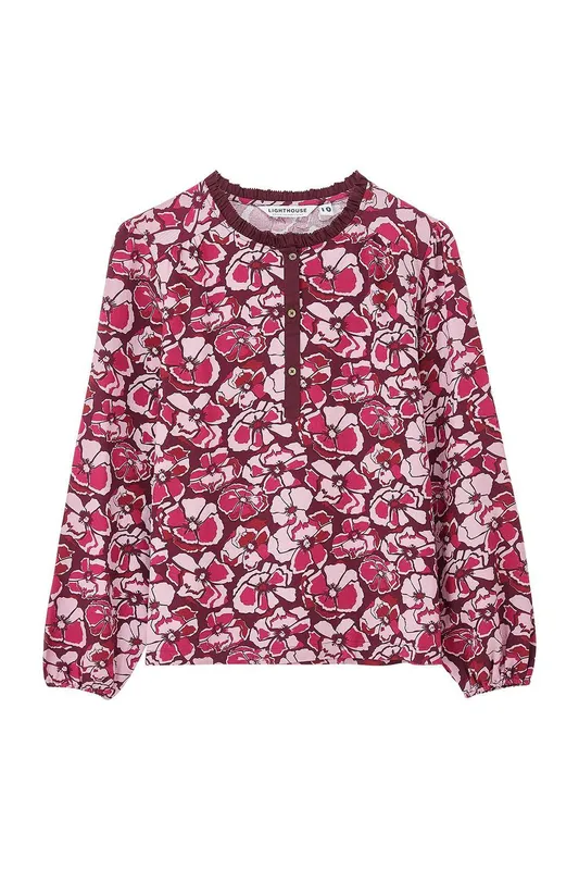 Lighthouse Clothing Women's Juliette Blouse in Burgundy Size: 8 - Burgundy