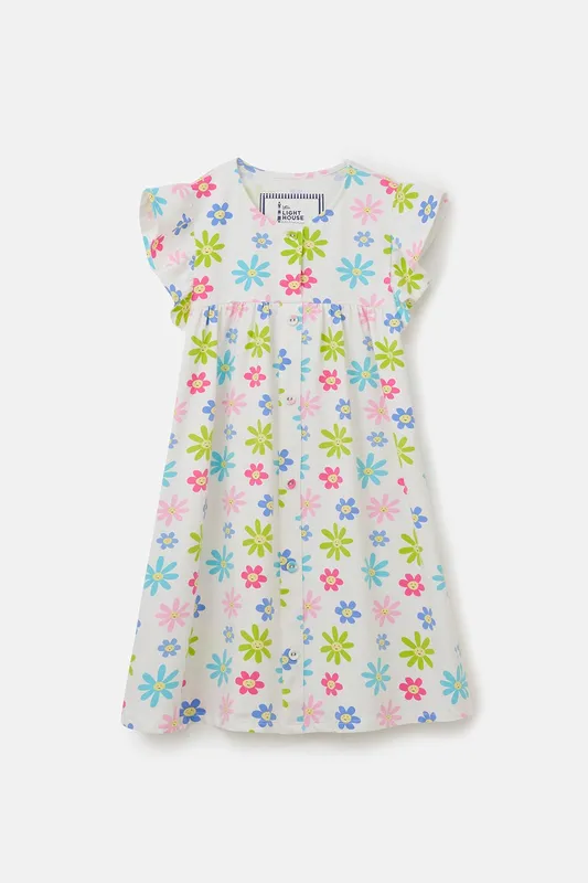 Lighthouse Lexie Kids Dress - - Size: 5-6y