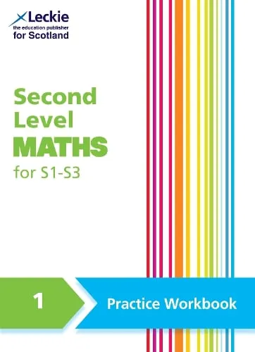 Linda Lapere Second Level Maths Practice Workbook 1 for S1 – S3