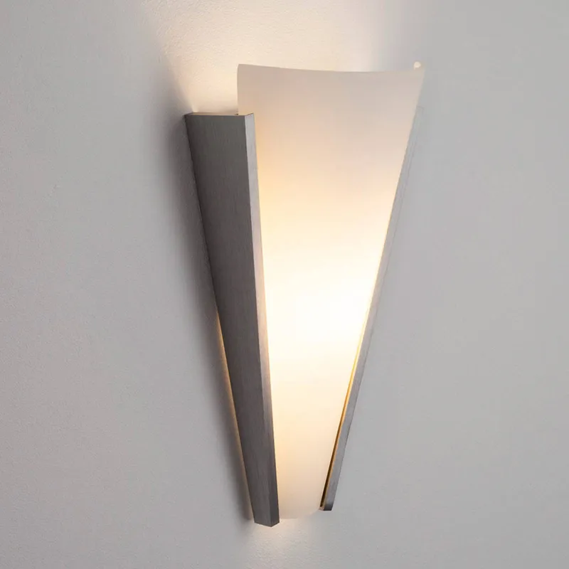 Wall Light Magnus Lindby, dimmable, Alu / grey / zinc, Hallway, Modern, Wall Light
