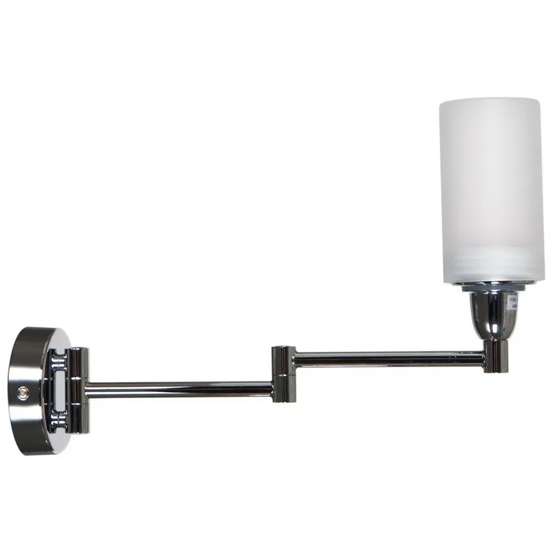 Netlighting Classic Bathroom Wall Light Chrome IP44 in Silver Silver