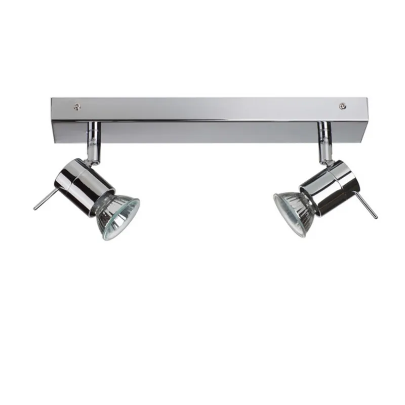 Netlighting Penna 2 Light Twin Spotlight Chrome in Silver Silver