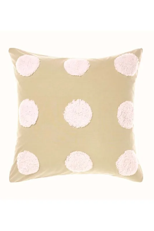 Linen House Haze Tufted Polka Dot Pillowcase Sham Multicolor