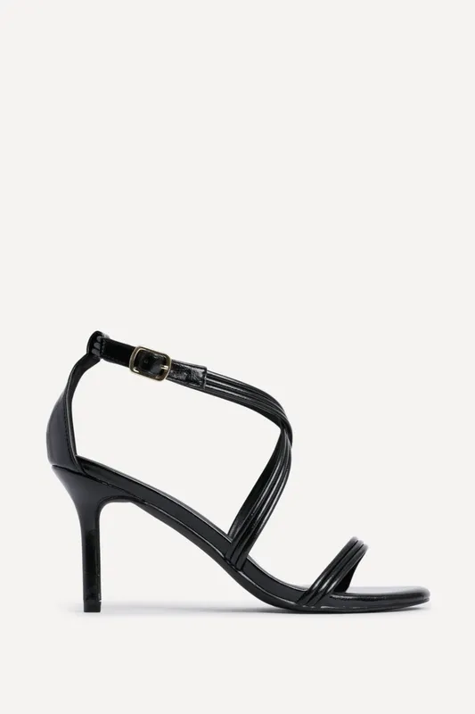 Linzi Women's Future Black Heeled Sandals Size: 5-Standard Fit - Black
