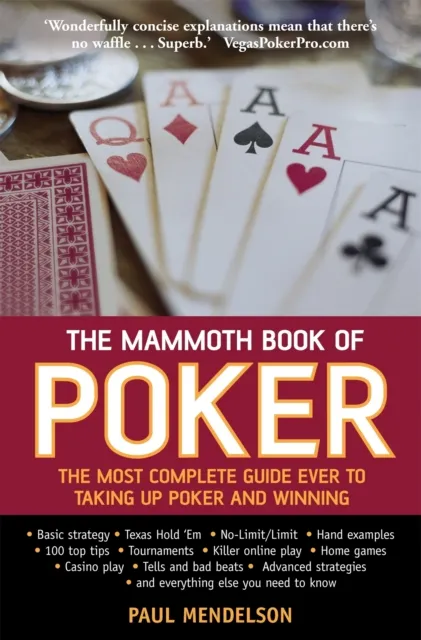 Little, Brown Book Group The Mammoth Book Of Poker