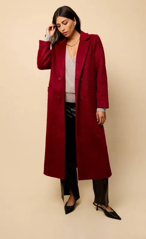 Little Mistress Women's Cherry Coat in Red Size: Medium Red M female