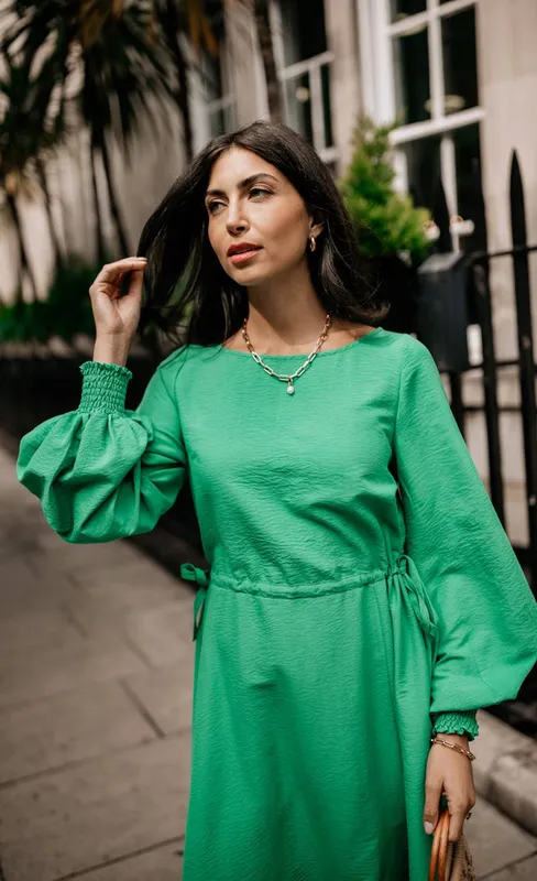 Little Mistress Women's Green Midaxi Dress Size: 10 - Green