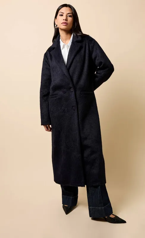 Little Mistress Women's Navy Coat Size: Medium - Navy