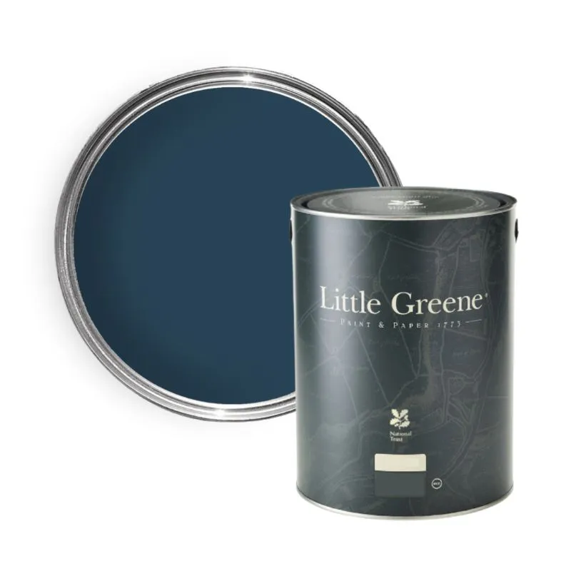 Little Greene Intelligent Satin 1L, Royal Navy 257, Durable Water-Based Satin