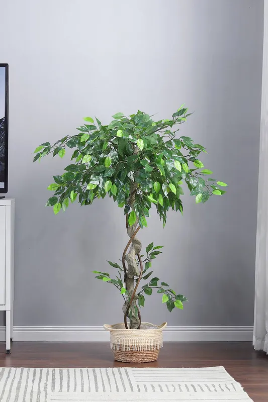 Living and Home 120Cm Artificial Banyan Tree in Pot in Natural Natural