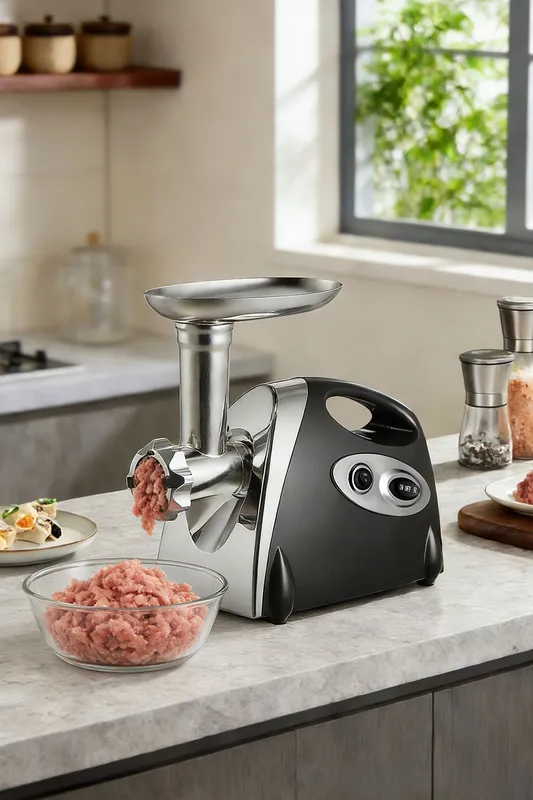 Living and Home 2800W Electric Meat Grinder Mincer Mixer Kitchen Tool Food Processor in Black Black