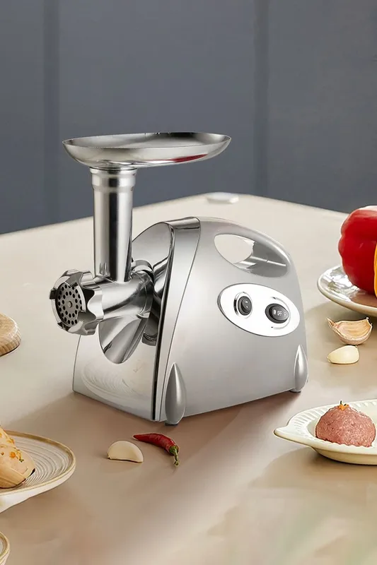 Living and Home 2800W Electric Meat Grinder Mincer Mixer Kitchen Tool Food Processor in White White