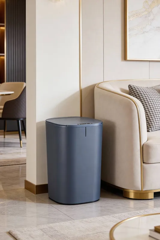 Living and Home Automatic Touchless Motion Smart Sensor Rubbish Bin with 3 Modes in Blue Blue