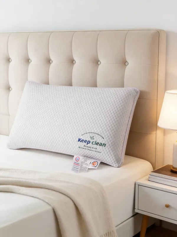 Living and Home Breathable Anti-Collapse Pillow in White - White