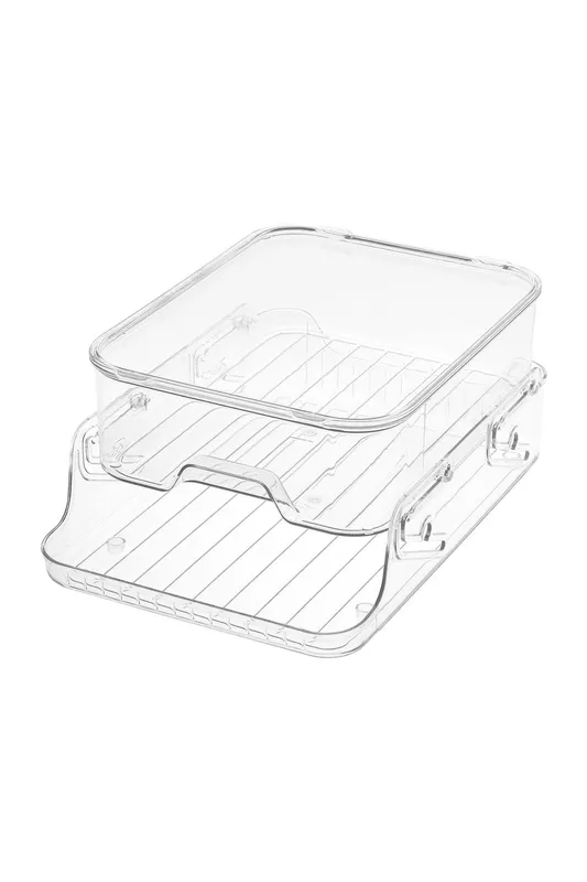 Living and Home Clear Desktop Storage Organiser - Clear