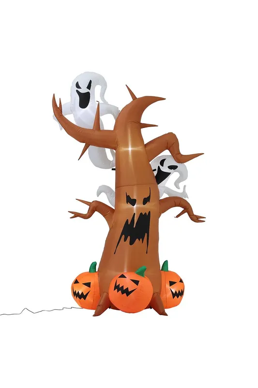 Living and Home Halloween Inflatable Ghost Pumpkin Blow Up Yard Decoration in Brown - Brown
