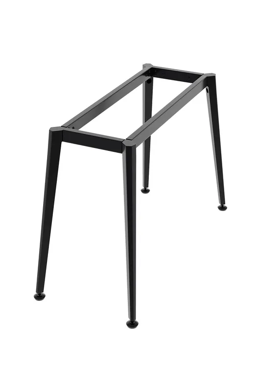 Living and Home Unisex Metal Desk Frame Black Desk Base Black female