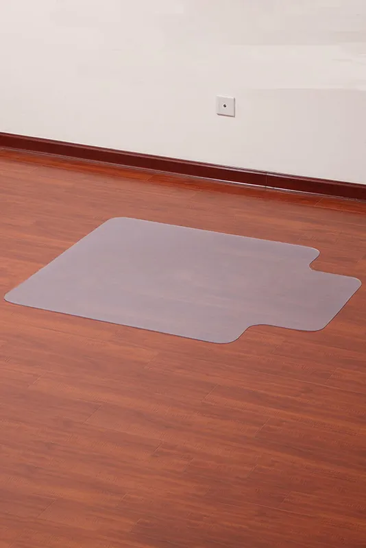 Living and Home Pvc Clear Non-Slip Office Chair Desk Mat Floor Carpet Floor Protector in Natural - Natural