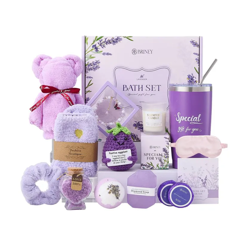 Living and Home Relaxation Spa Bath Gift Set in Muti - Muti