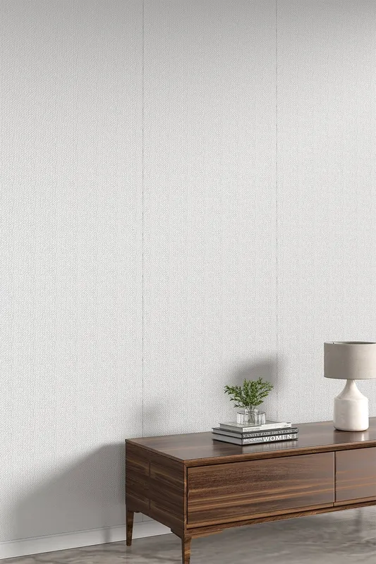 Living and Home Self-Adhesive Waterproof Textured Wallpaper in Silver Silver