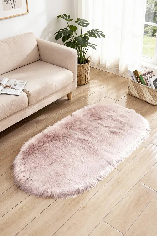 Living and Home Unisex 60Cm x 90Cm Bendel Handmade Shag Pink Rug Pink 60cm x 90cm female