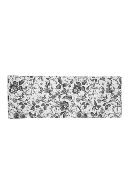 Living and Home Unisex Black & White Rose & Butterfly Wallpaper Classic European Countryside Line Art Design White One Size female
