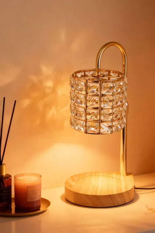 Living and Home Unisex Dimmable Candle Warmer Lamp in Light Tan Light Tan One Size female