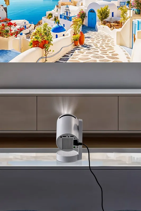 Living and Home Unisex Portable Projector Z11 Home Theater Projector in White White One Size female