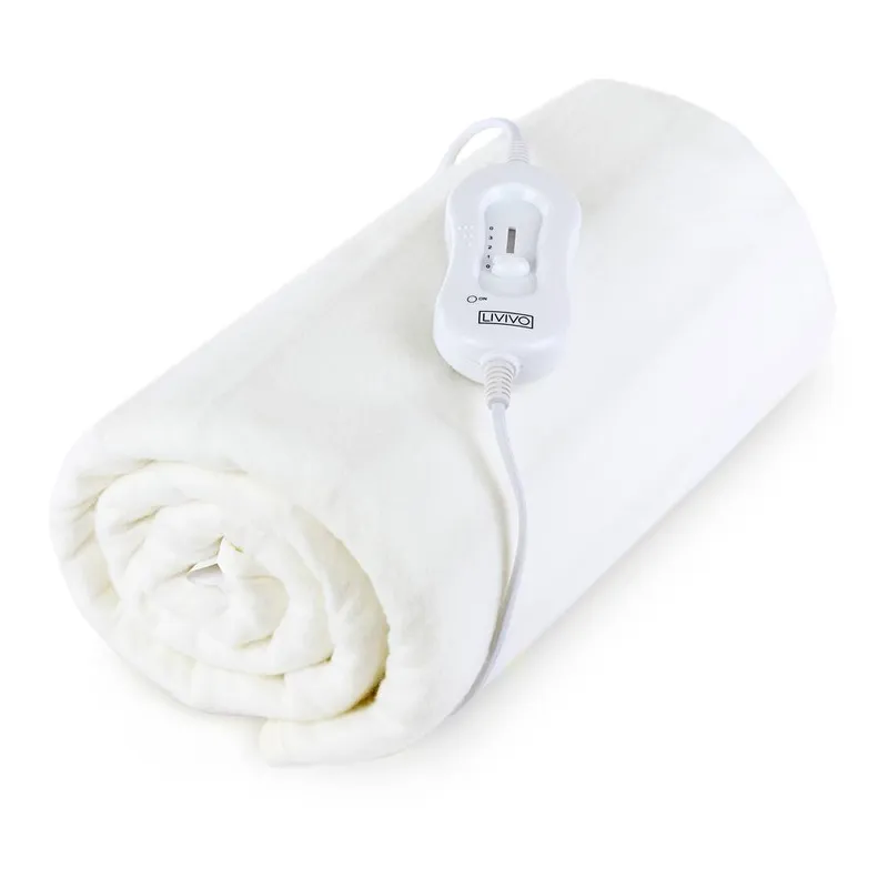 Livivo Electric Under Blanket - Double in White - White