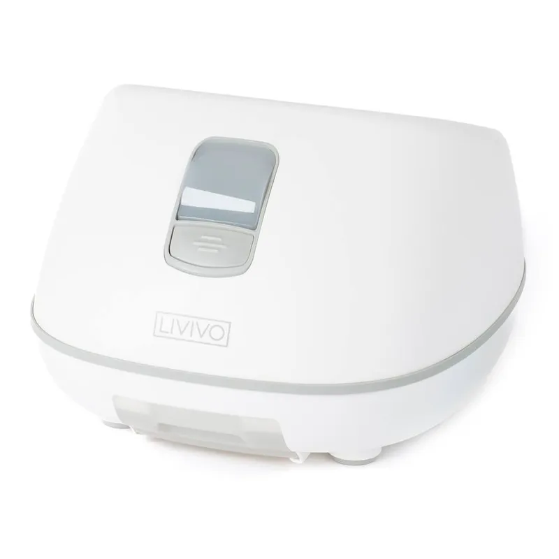 Livivo Unisex Shiatsu Steam Foot Spa - Complete w/ Timer, Massager Rollers, & Herbal Aromatherapy Refills in White White One Size female