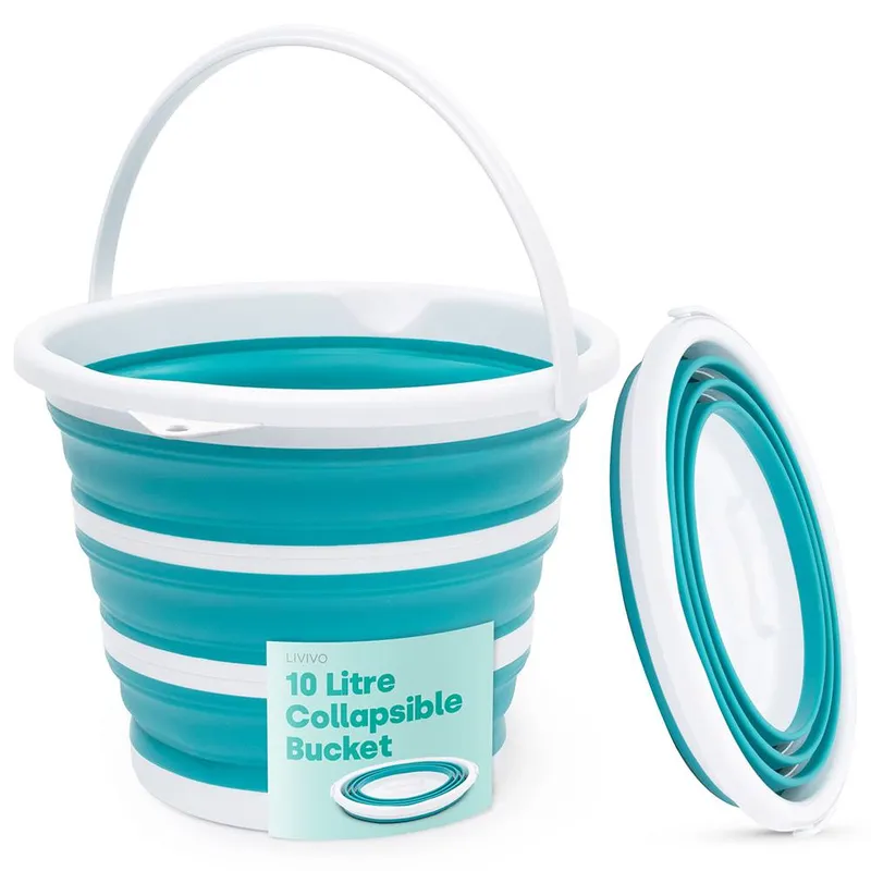 Livivo Unisex 10L Collapsible Bucket in Baby Blue Baby Blue female