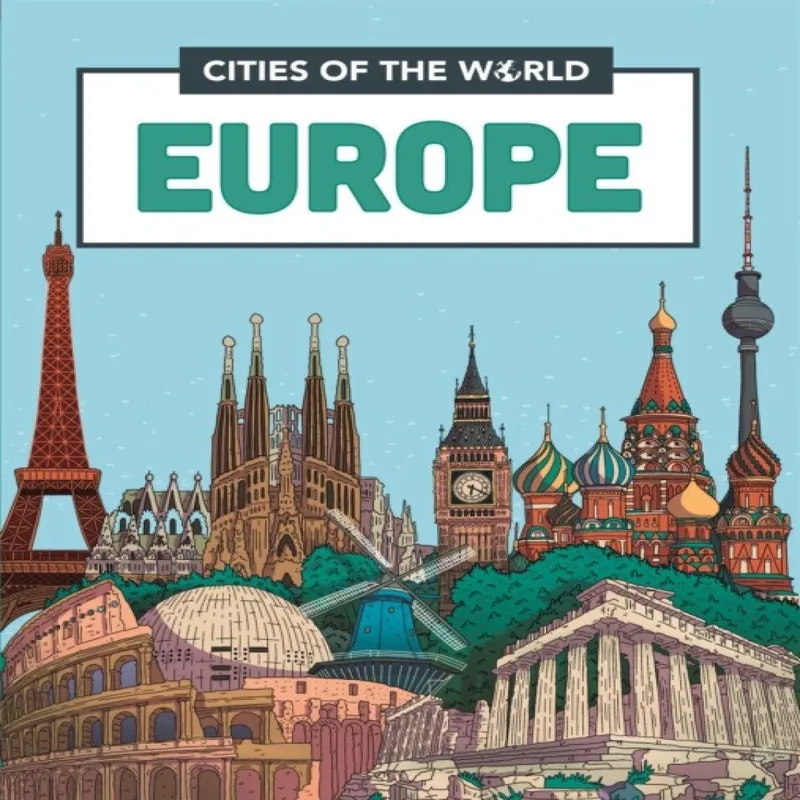 Liz Gogerly Cities of the World: Cities of Europe Paperback Book Multicolor