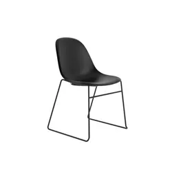 Lizzie Skid Chair : Black