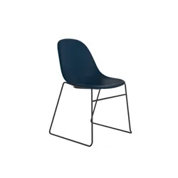 Lizzie Skid Chair : Blue