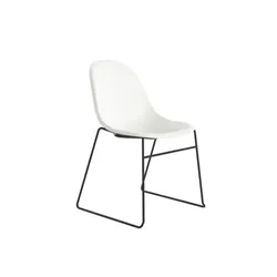 Lizzie Skid Chair : White
