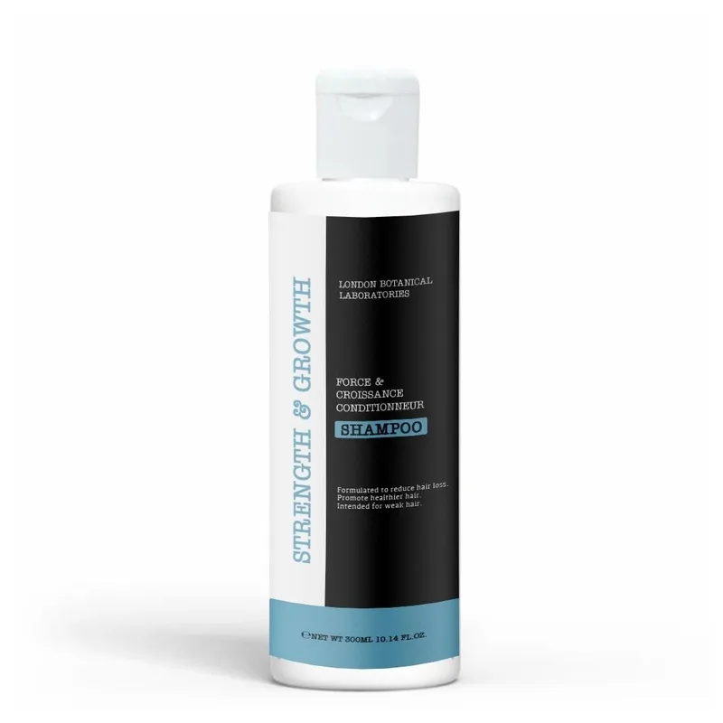 London Botanical Laboratories Strength & Growth Shampoo 300ml in White White