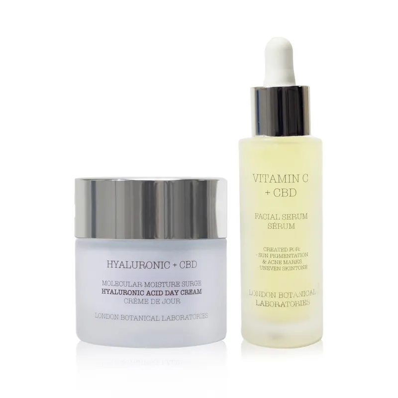 London Botanical Laboratories Unisex Hyaluronic Acid Day Cream + Vitamin C Serum - One Size