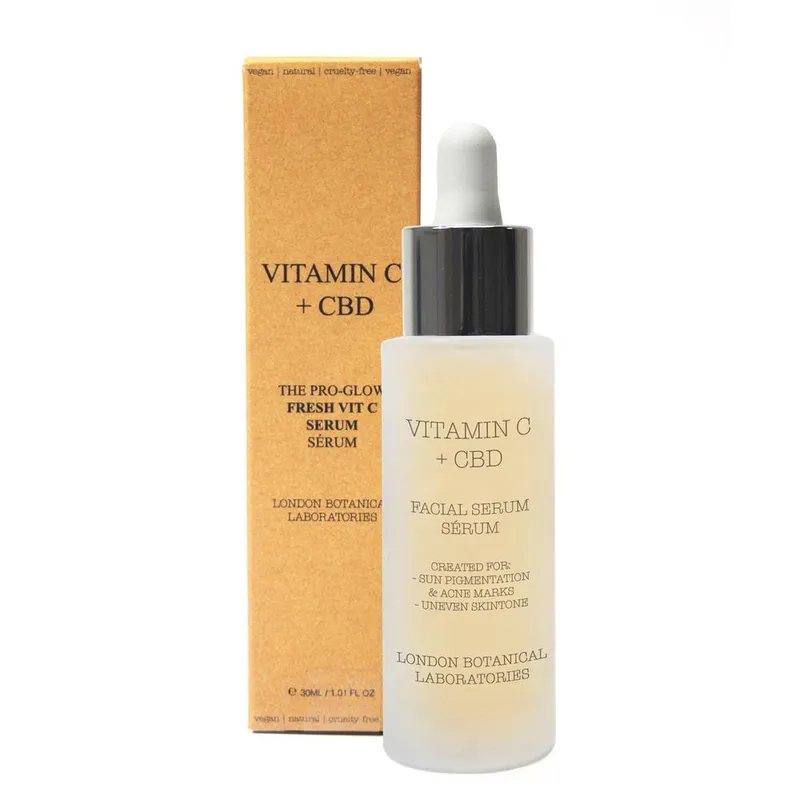 London Botanical Laboratories Vitamin C + Cbd Anti-Aging Serum 30ml in Clear Clear