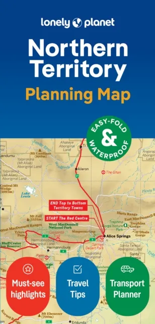 Lonely Planet Global Limited Lonely Planet Northern Territory Planning Map