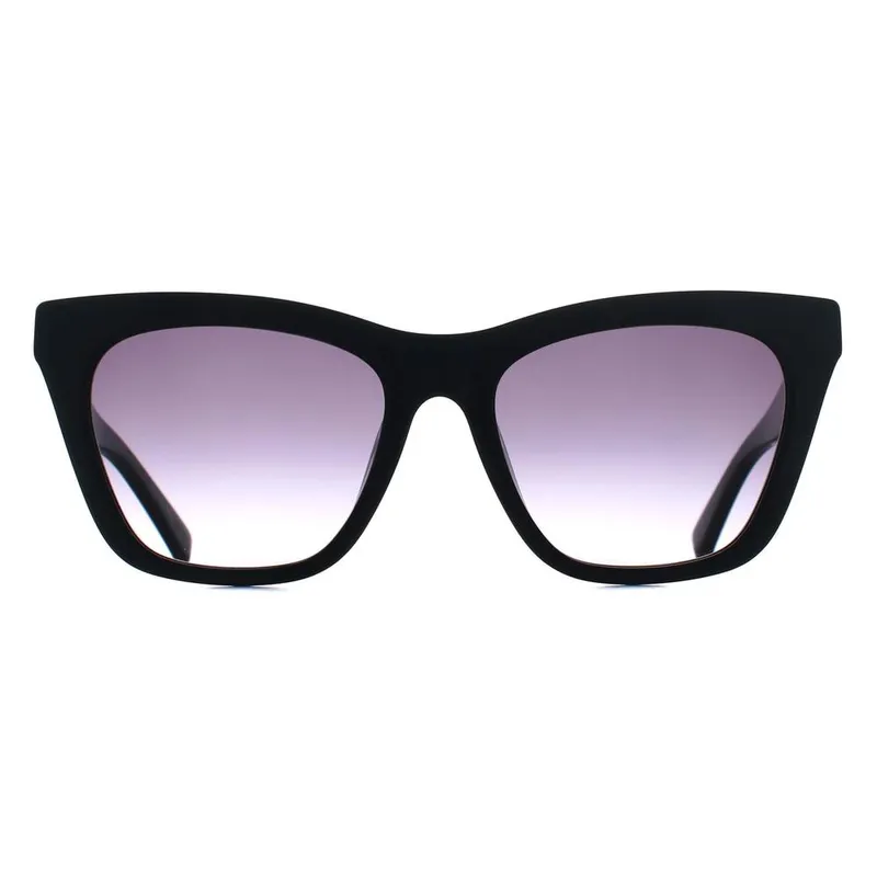 Longchamp Women's Cat Eye Black Grey Gradient LO715S Sunglasses - Black