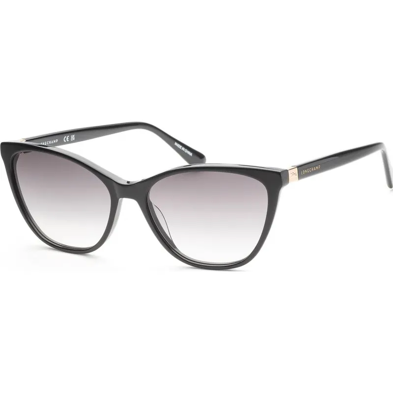 Longchamp Women's LO659S-001 Fashion Cat Eye Sunglasses in Grey Grey female